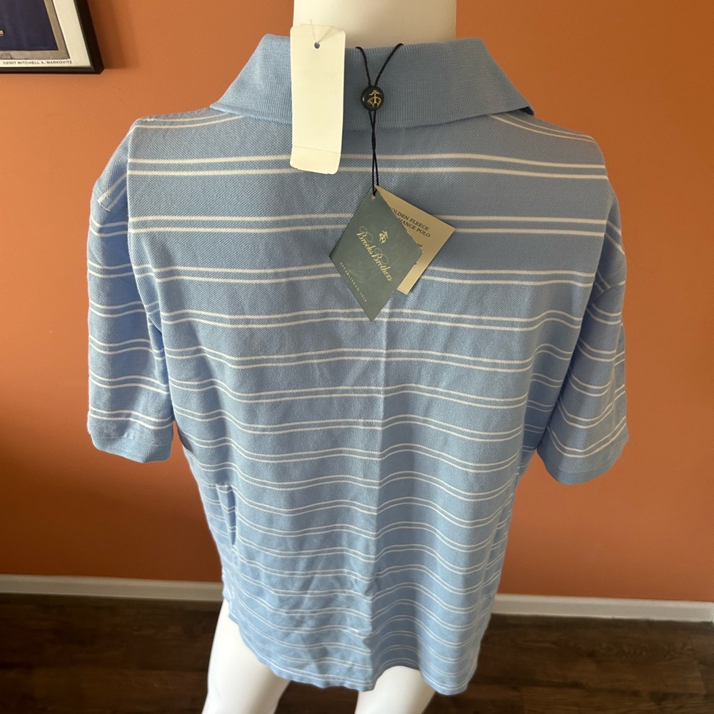 BROOKS BROTHERS “Golden Fleece Performance Polo” light blue women’s polo - Picture 9 of 12
